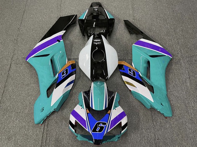 Preisgünstige Honda CBR1000RR Motorrad Verkleidung 2004-2005 - Weiss Blau Grun Blau Lila Schwarz 6