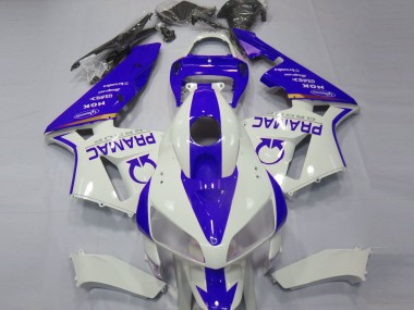 Preisgünstige Honda CBR600RR Motorrad Verkleidung 2005-2006 - Weiss Blau Pramac