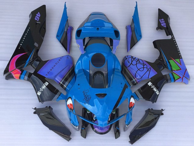 Preisgünstige Honda CBR600RR Motorrad Verkleidung 2005-2006 - Blau Hai