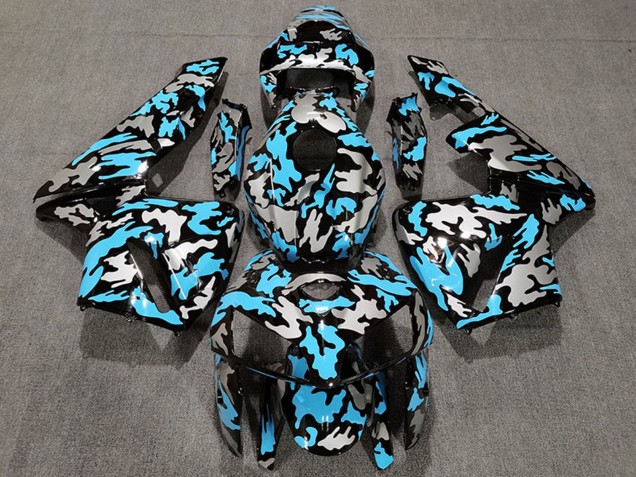 Preisgünstige Honda CBR600RR Motorrad Verkleidung 2005-2006 - Camouflage Hellblau