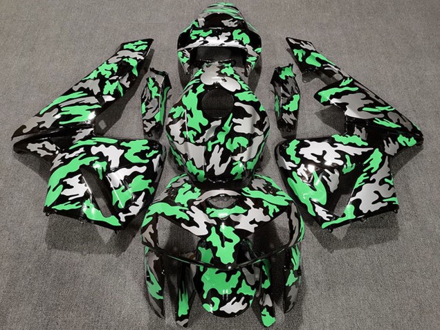 Preisgünstige Honda CBR600RR Motorrad Verkleidung 2005-2006 - Camouflage Hellgrun