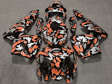 Preisgünstige Honda CBR600RR Motorrad Verkleidung 2005-2006 - Camouflage Hellorange