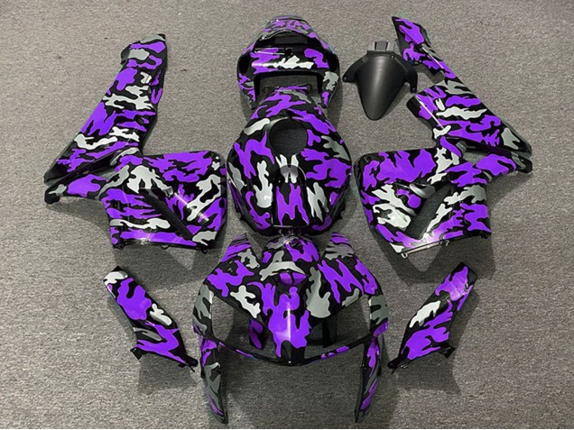 Preisgünstige Honda CBR600RR Motorrad Verkleidung 2005-2006 - Camouflage Lila