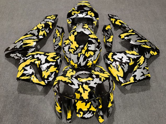 Preisgünstige Honda CBR600RR Motorrad Verkleidung 2005-2006 - Camouflage Gelb
