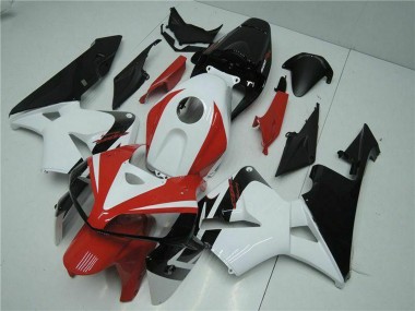 Preisgünstige Honda CBR600RR Motorrad Verkleidung Kit 2005-2006 - Weiss Rot Schwarz
