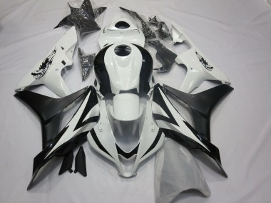 Preisgünstige Honda CBR600RR Motorrad Verkleidung 2007-2008 - Weiss Matt Schwarz OEM Stil