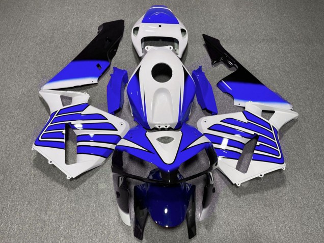 Preisgünstige Honda CBR600RR Motorrad Verkleidung 2005-2006 - Weiss Blau Flugel
