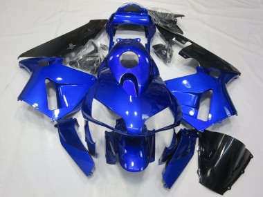Preisgünstige Honda CBR600RR Motorrad Verkleidung 2003-2004 - Blau Glanzendes Schwarz