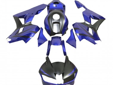 Preisgünstige Honda CBR600RR Motorrad Verkleidung 2013-2023 - Blau Matt Schwarz