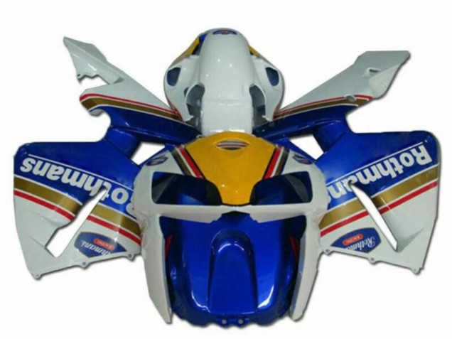 Preisgünstige Honda CBR600RR Motorrad Verkleidung 2005-2006 - Blau Gold Rot Weiss Rothmans