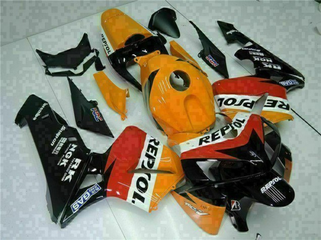 Preisgünstige Honda CBR600RR Motorrad Verkleidung 2005-2006 - Orange Weiss Rot Schwarz Repsol