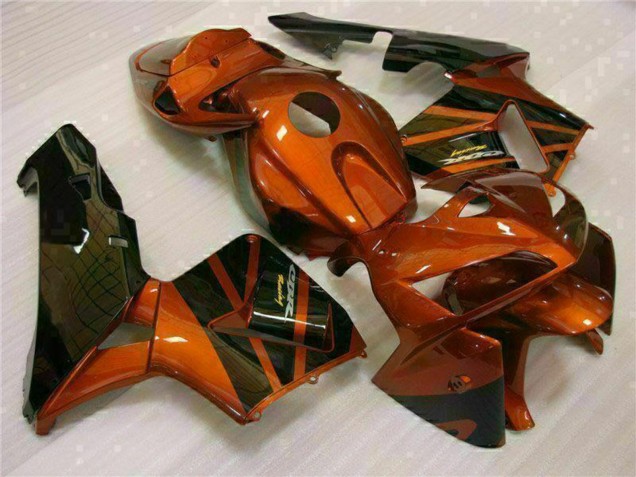 Preisgünstige Honda CBR600RR Motorrad Verkleidung Kit 2005-2006 - Orange Schwarz