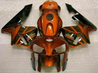 Preisgünstige Honda CBR600RR Motorrad Verkleidung Kit 2005-2006 - Orange Schwarz