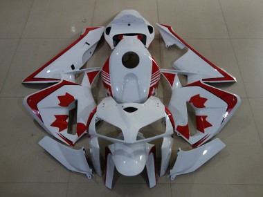 Preisgünstige Honda CBR600RR Motorrad Verkleidung 2005-2006 - Weiss Rot Canada