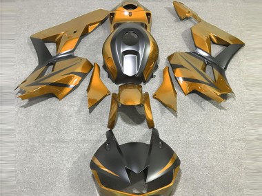 Preisgünstige Honda CBR600RR Motorrad Verkleidung 2013-2023 - Gold Matt Schwarz