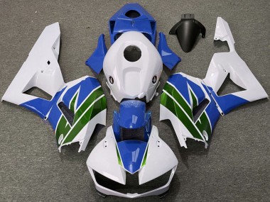 Preisgünstige Honda CBR600RR Motorrad Verkleidung 2013-2023 - Weiss Blau Grun