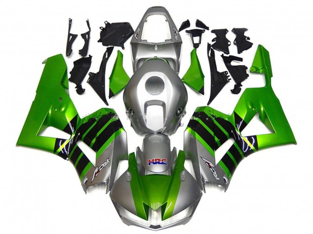 Preisgünstige Honda CBR600RR Motorrad Verkleidung 2013-2023 - Silber Grun Glanzendes Schwarz HRC