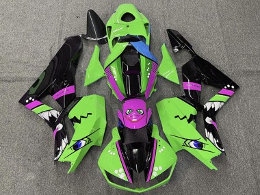 Preisgünstige Honda CBR600RR Motorrad Verkleidung 2013-2023 - Grun Blau Lila Glanzendes Schwarz Hai