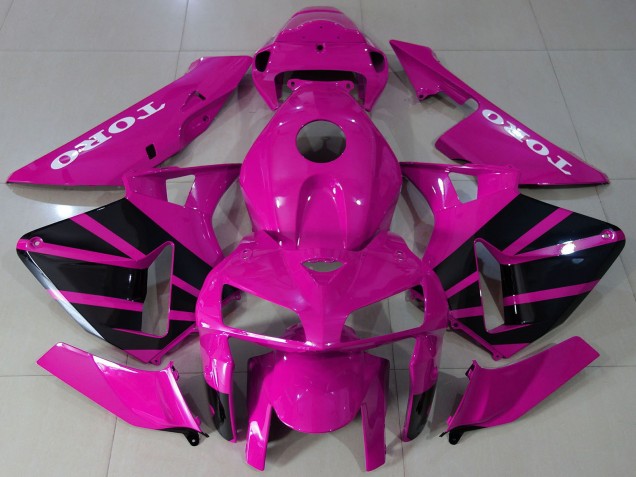 Preisgünstige Honda CBR600RR Motorrad Verkleidung 2005-2006 - Rosa Schwarz OEM Stil