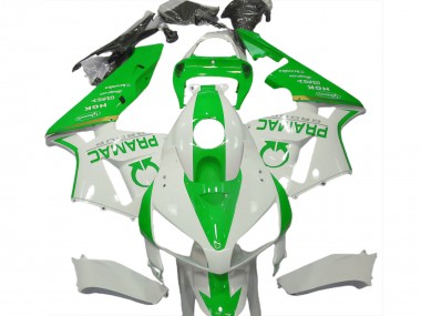 Preisgünstige Honda CBR600RR Motorrad Verkleidung 2005-2006 - Weiss Hellgrun Pramac