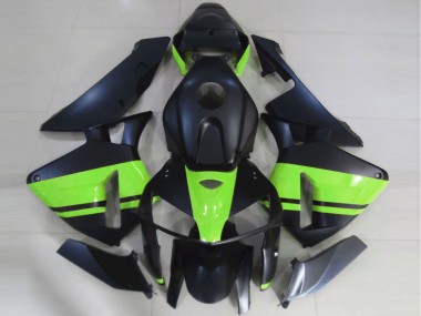 Preisgünstige Honda CBR600RR Motorrad Verkleidung 2005-2006 - Matt Schwarz Hellgrun