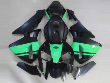 Preisgünstige Honda CBR600RR Motorrad Verkleidung 2005-2006 - Matt Schwarz Special Grun