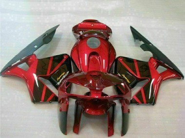 Preisgünstige Honda CBR600RR Motorrad Verkleidung 2005-2006 - Rot Schwarz
