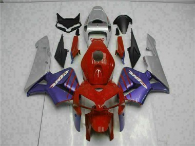 Preisgünstige Honda CBR600RR Motorrad Verkleidung 2005-2006 - Rot Lila Grau
