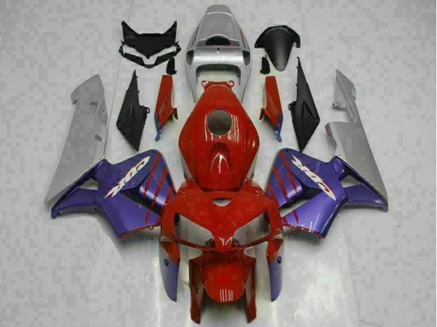 Preisgünstige Honda CBR600RR Motorrad Verkleidung 2005-2006 - Rot Lila Grau