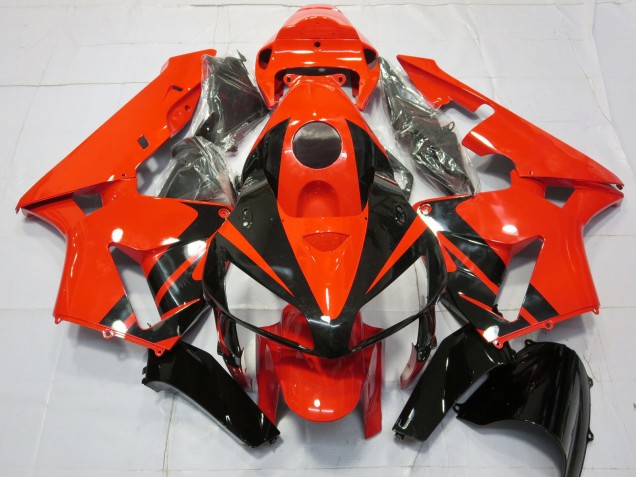 Preisgünstige Honda CBR600RR Motorrad Verkleidung 2005-2006 - Rot Schwarz Streifen
