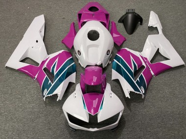 Preisgünstige Honda CBR600RR Motorrad Verkleidung 2013-2023 - Weiss Rosa Emerald