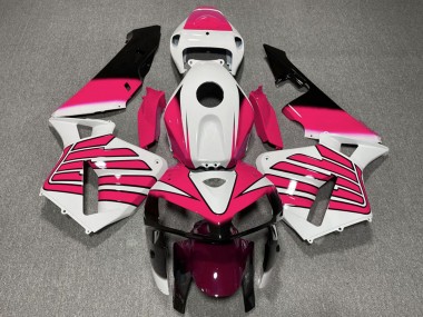 Preisgünstige Honda CBR600RR Motorrad Verkleidung 2005-2006 - Weiss Rosa Flugel