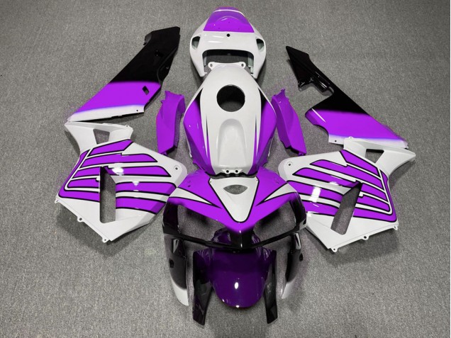 Preisgünstige Honda CBR600RR Motorrad Verkleidung 2005-2006 - Lila und Weiss Flugel