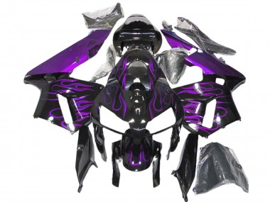 Preisgünstige Honda CBR600RR Motorrad Verkleidung 2005-2006 - Lila Flamme