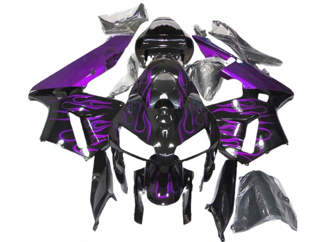 Preisgünstige Honda CBR600RR Motorrad Verkleidung 2005-2006 - Lila Flamme