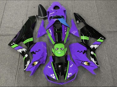 Preisgünstige Honda CBR600RR Motorrad Verkleidung 2013-2023 - Lila Grun Blau Glanzendes Schwarz Hai
