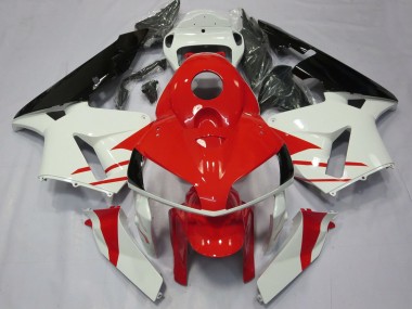 Preisgünstige Honda CBR600RR Motorrad Verkleidung 2005-2006 - Weiss Rot Schwarz