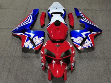 Preisgünstige Honda CBR600RR Motorrad Verkleidung 2005-2006 - Weiss Rot Blau 69