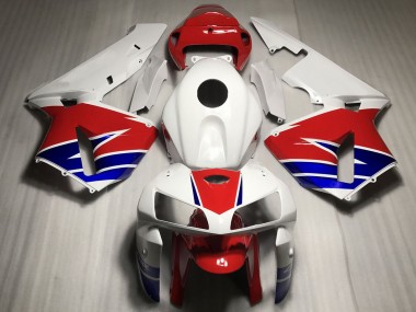 Preisgünstige Honda CBR600RR Motorrad Verkleidung 2005-2006 - Weiss Rot Blau