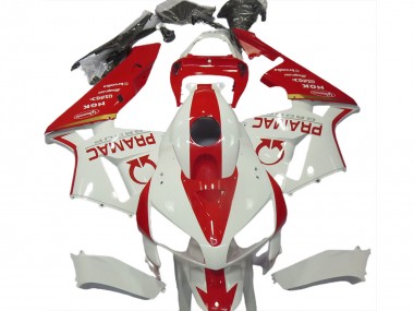 Preisgünstige Honda CBR600RR Motorrad Verkleidung 2005-2006 - Weiss Rot Pramac
