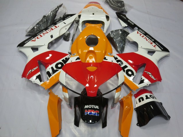 Preisgünstige Honda CBR600RR Motorrad Verkleidung 2005-2006 - Weiss Repsol