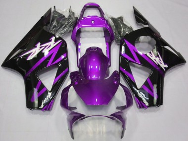 Preisgünstige Honda CBR954RR Motorrad Verkleidung 2002-2003 - Lila Glanzendes Schwarz