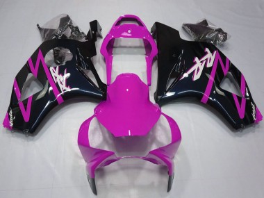 Preisgünstige Honda CBR954RR Motorrad Verkleidung 2002-2003 - Rosa Glanzendes Schwarz
