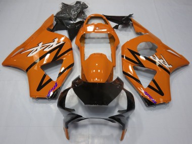 Preisgünstige Honda CBR954RR Motorrad Verkleidung 2002-2003 - Dunkel Orange Glanzendes Schwarz
