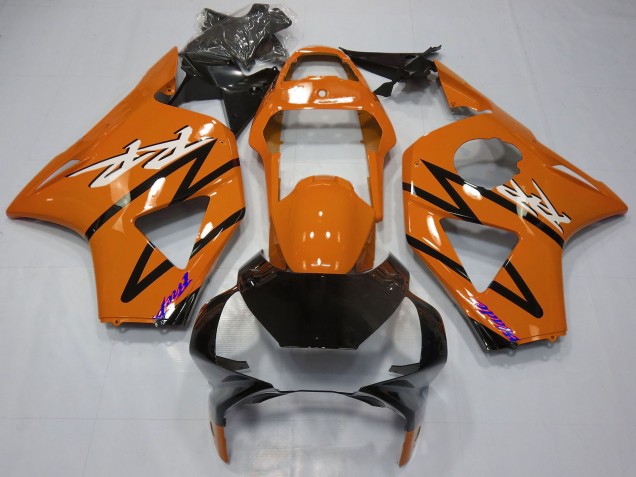 Preisgünstige Honda CBR954RR Motorrad Verkleidung 2002-2003 - Dunkel Orange Glanzendes Schwarz