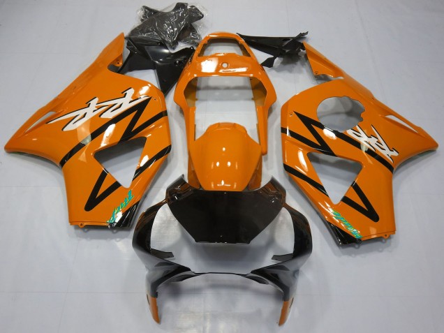 Preisgünstige Honda CBR954RR Motorrad Verkleidung 2002-2003 - Orange Glanzendes Schwarz