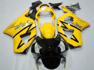 Preisgünstige Honda CBR954RR Motorrad Verkleidung 2002-2003 - Gelb Glanzendes Schwarz CBR Stil