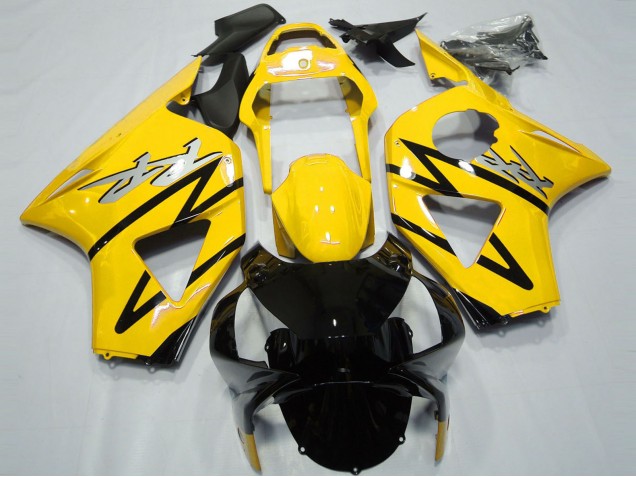 Preisgünstige Honda CBR954RR Motorrad Verkleidung 2002-2003 - Gelb Glanzendes Schwarz CBR Stil