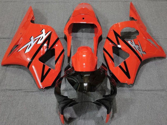 Preisgünstige Honda CBR954RR Motorrad Verkleidung 2002-2003 - Rot Glanzendes Schwarz Streifen