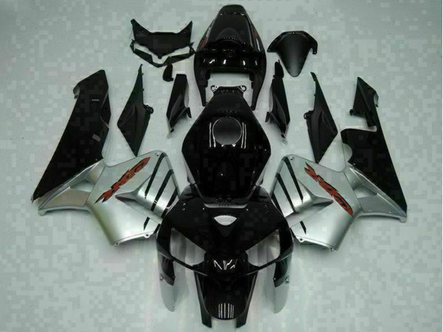 Preisgünstige Honda CBR600RR Motorrad Verkleidung 2005-2006 - Glanzendes Schwarz Silber